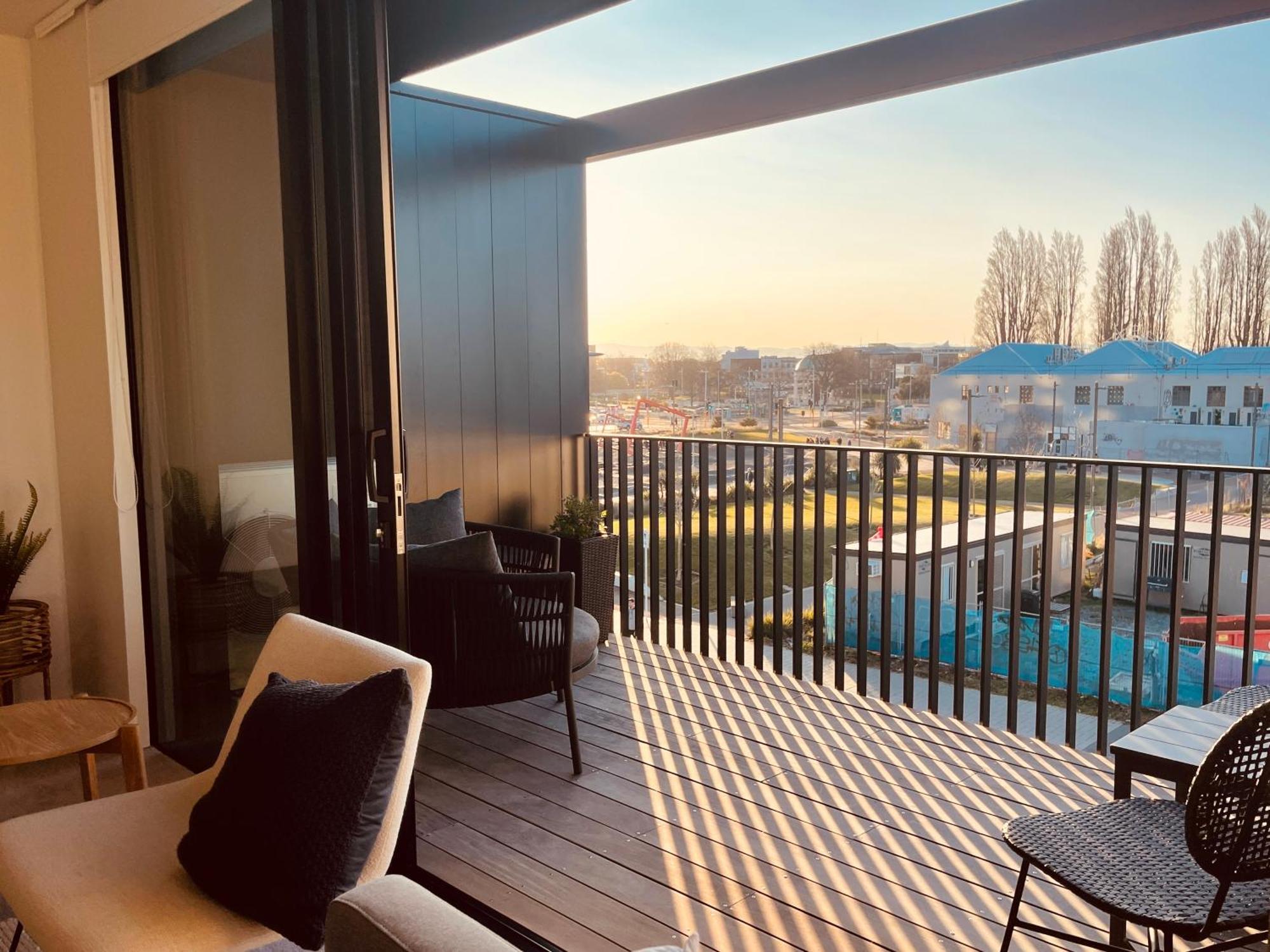 Top Floor Luxury City Central W Sunny Balcony クライストチャーチ エクステリア 写真